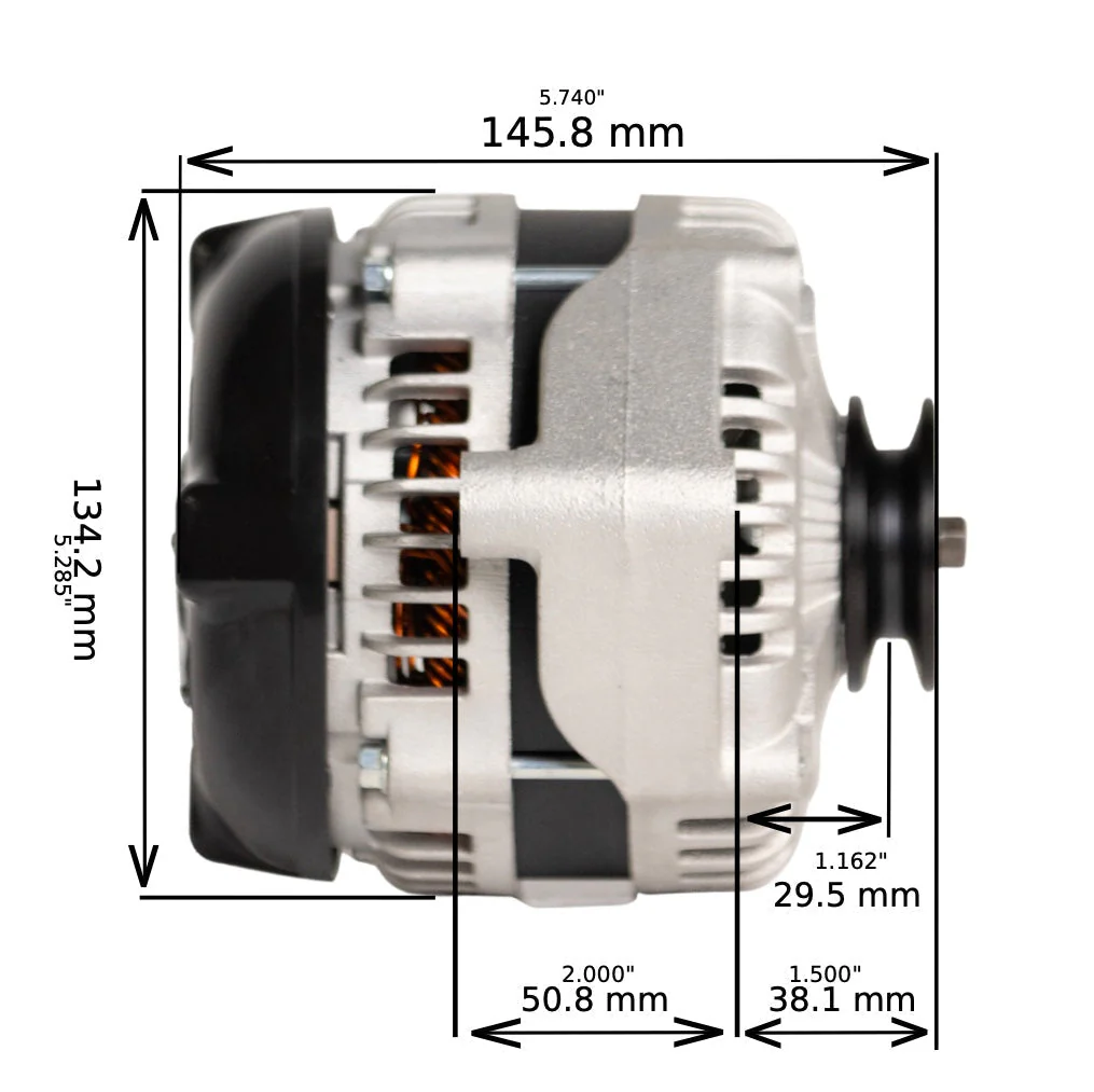 JS Alternators for Small & Big Block Chevy 12si High Output 6 Phase Hairpin 250 / 320 amp - Image 18