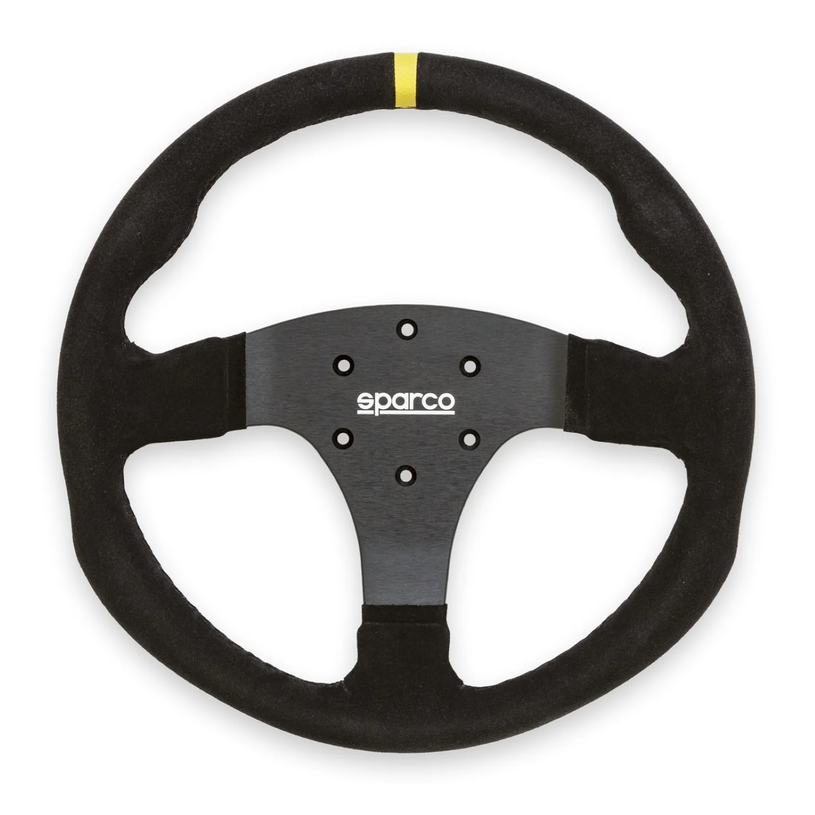 SPARCO Competition R330 / R350 Steering Wheel Suede or Leather w/ Yellow Stripe
