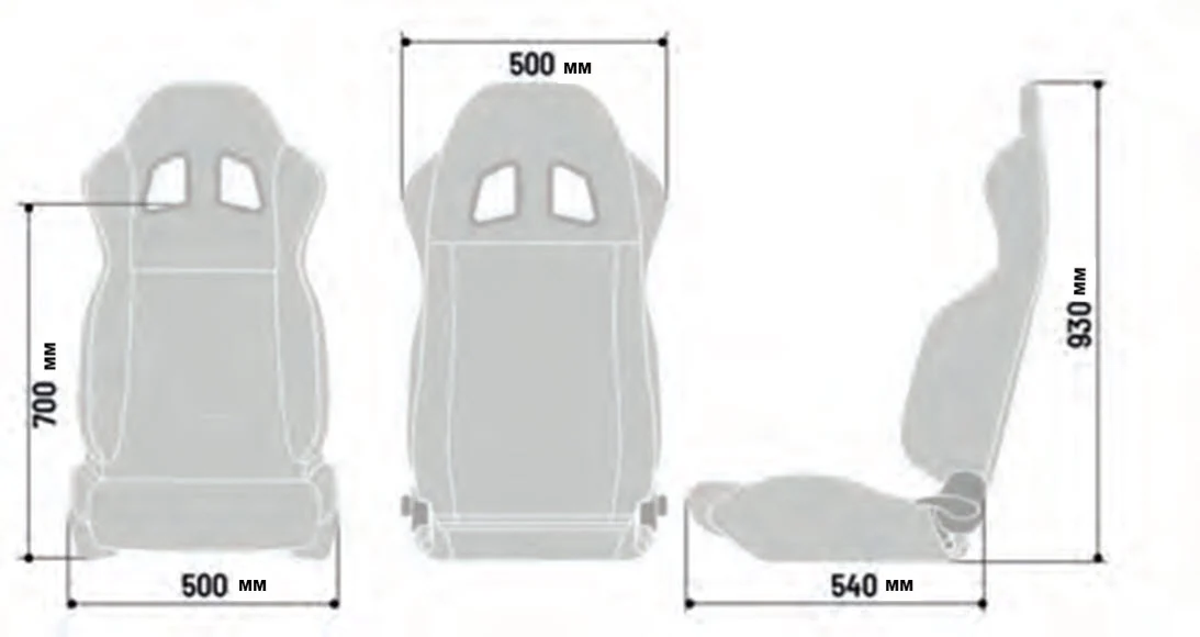SPARCO R100 Reclining Race Seat - Vinyl or Cloth 009014 - Image 5
