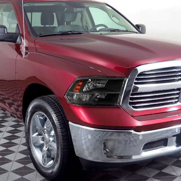 Spec-D Crystal Headlights RAM 1500 (09-18) RAM Classic (19-21) RAM 2500 3500 (10-18) RAM Factory-Style / LED Upgrade Headlights w/ Multiple Variations - Image 10