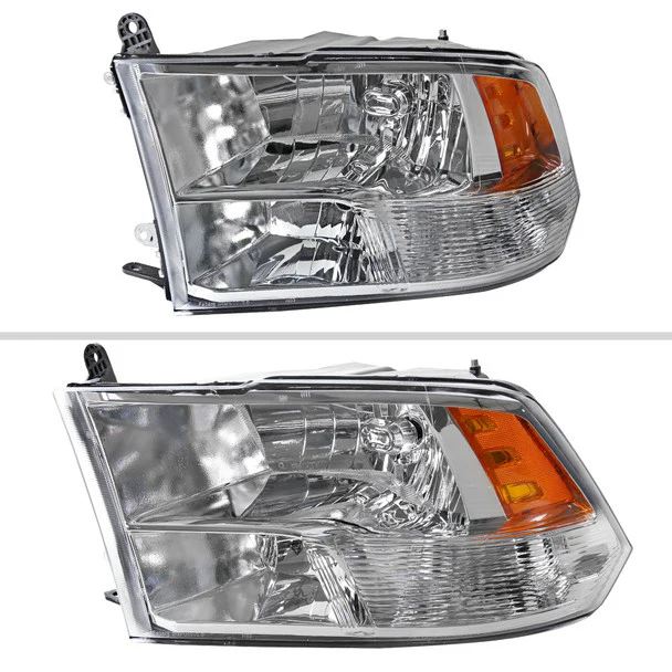 Spec-D Crystal Headlights RAM 1500 (09-18) RAM Classic (19-21) RAM 2500 3500 (10-18) RAM Factory-Style / LED Upgrade Headlights w/ Multiple Variations - Image 12