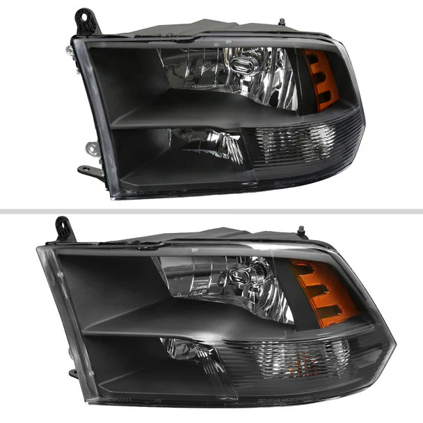 Spec-D Crystal Headlights RAM 1500 (09-18) RAM Classic (19-21) RAM 2500 3500 (10-18) RAM Factory-Style / LED Upgrade Headlights w/ Multiple Variations - Image 2