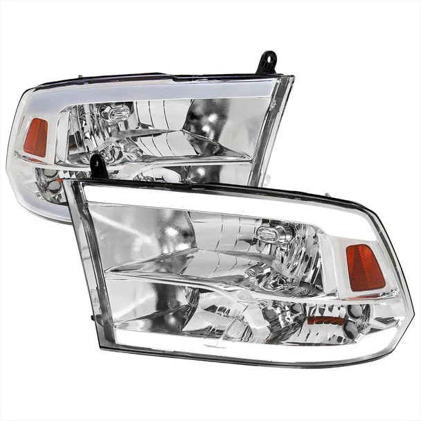 Spec-D Crystal Headlights RAM 1500 (09-18) RAM Classic (19-21) RAM 2500 3500 (10-18) RAM Factory-Style / LED Upgrade Headlights w/ Multiple Variations - Image 28