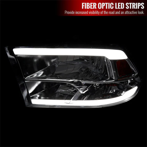 Spec-D Crystal Headlights RAM 1500 (09-18) RAM Classic (19-21) RAM 2500 3500 (10-18) RAM Factory-Style / LED Upgrade Headlights w/ Multiple Variations - Image 29