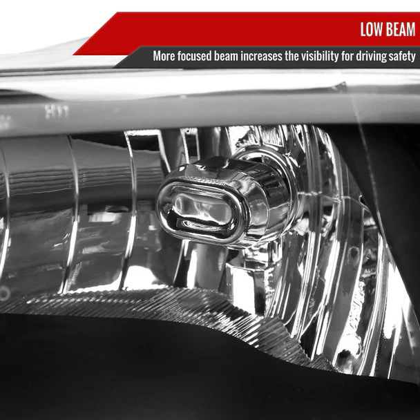Spec-D Crystal Headlights RAM 1500 (09-18) RAM Classic (19-21) RAM 2500 3500 (10-18) RAM Factory-Style / LED Upgrade Headlights w/ Multiple Variations - Image 3