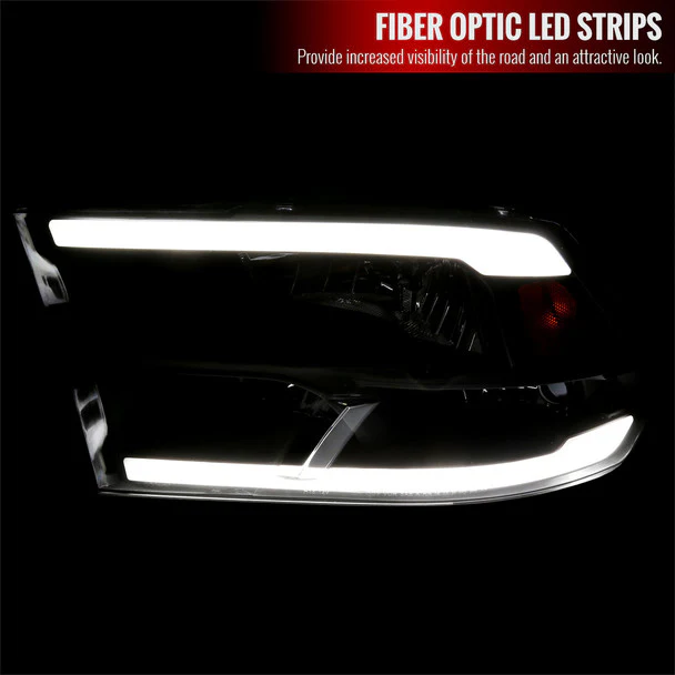 Spec-D Crystal Headlights RAM 1500 (09-18) RAM Classic (19-21) RAM 2500 3500 (10-18) RAM Factory-Style / LED Upgrade Headlights w/ Multiple Variations - Image 39