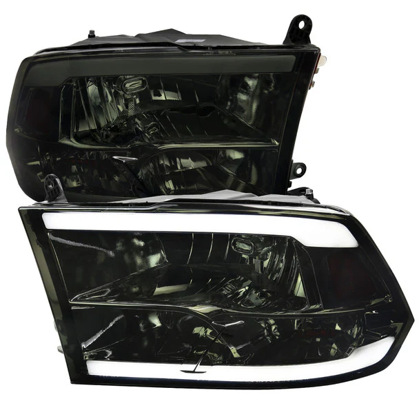 Spec-D Crystal Headlights RAM 1500 (09-18) RAM Classic (19-21) RAM 2500 3500 (10-18) RAM Factory-Style / LED Upgrade Headlights w/ Multiple Variations - Image 48
