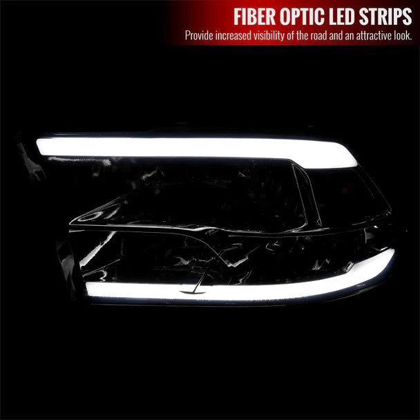 Spec-D Crystal Headlights RAM 1500 (09-18) RAM Classic (19-21) RAM 2500 3500 (10-18) RAM Factory-Style / LED Upgrade Headlights w/ Multiple Variations - Image 49