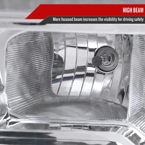 Spec-D Crystal Headlights RAM 1500 (09-18) RAM Classic (19-21) RAM 2500 3500 (10-18) RAM Factory-Style / LED Upgrade Headlights w/ Multiple Variations - Image 60