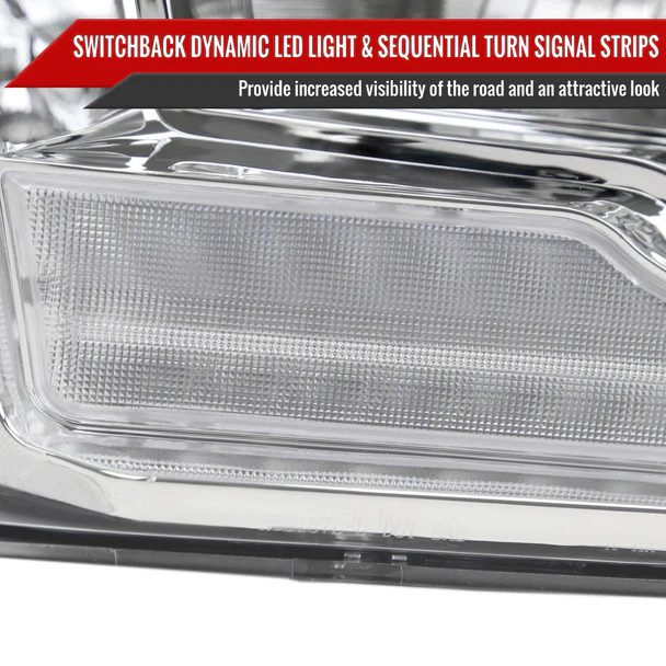 Spec-D Crystal Headlights RAM 1500 (09-18) RAM Classic (19-21) RAM 2500 3500 (10-18) RAM Factory-Style / LED Upgrade Headlights w/ Multiple Variations - Image 61