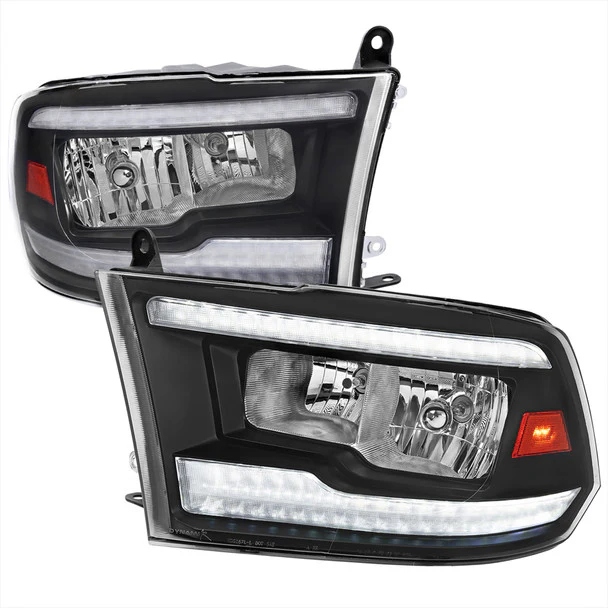 Spec-D Crystal Headlights RAM 1500 (09-18) RAM Classic (19-21) RAM 2500 3500 (10-18) RAM Factory-Style / LED Upgrade Headlights w/ Multiple Variations - Image 66