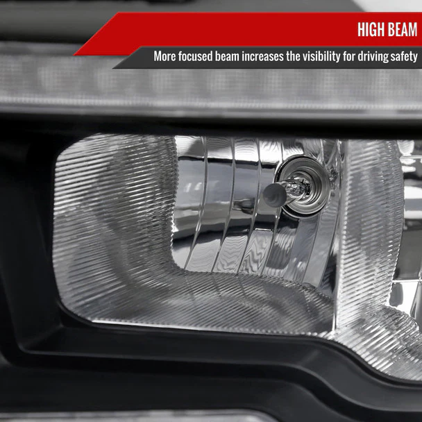 Spec-D Crystal Headlights RAM 1500 (09-18) RAM Classic (19-21) RAM 2500 3500 (10-18) RAM Factory-Style / LED Upgrade Headlights w/ Multiple Variations - Image 69