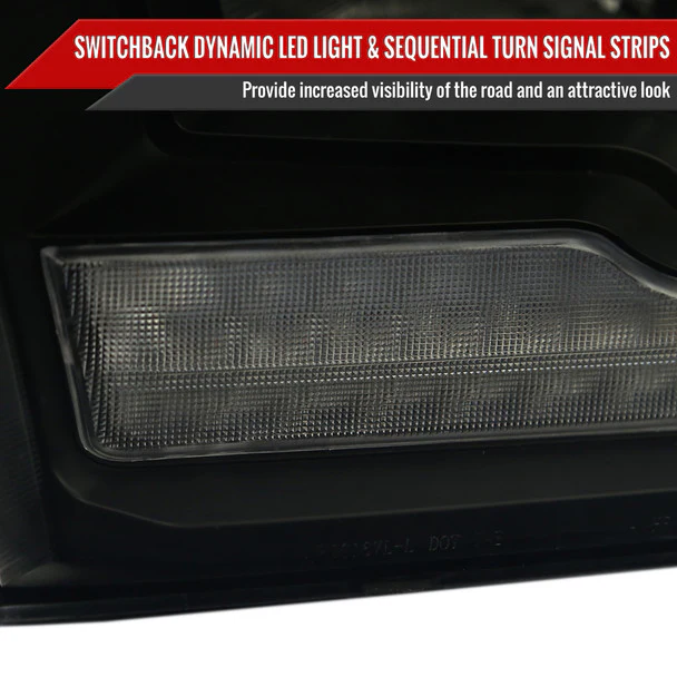 Spec-D Crystal Headlights RAM 1500 (09-18) RAM Classic (19-21) RAM 2500 3500 (10-18) RAM Factory-Style / LED Upgrade Headlights w/ Multiple Variations - Image 80