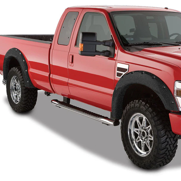 Spec-D Fender Flares Ford F250 / F350 SuperDuty Styleside (2011-2016) Textured Rivet Style - Image 10