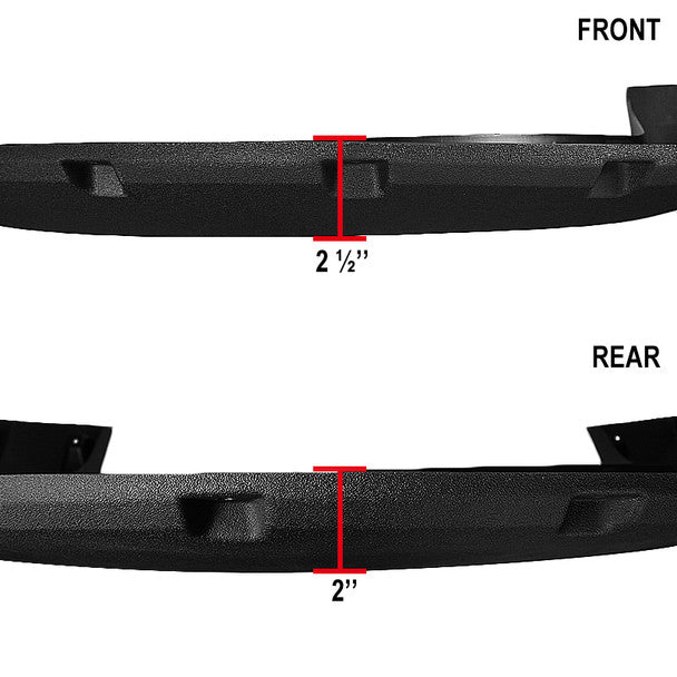 Spec-D Fender Flares Ford F250 / F350 SuperDuty Styleside (2011-2016) Textured Rivet Style - Image 3