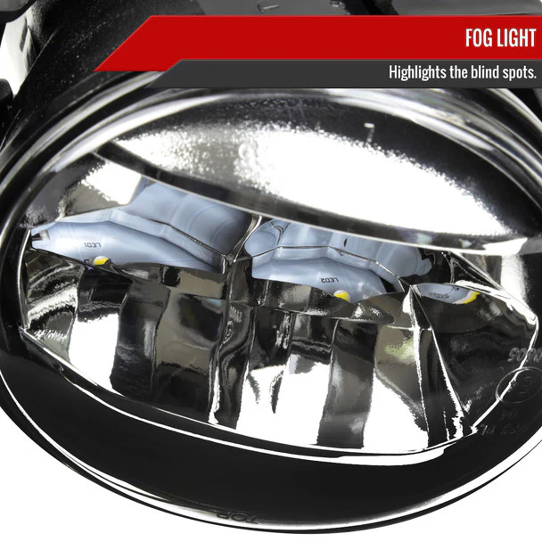 Spec-D Full LED Fog Lights Toyota Camry SE / XSE (2021-2023) Chrome Housing w/ Clear Lens - Image 3