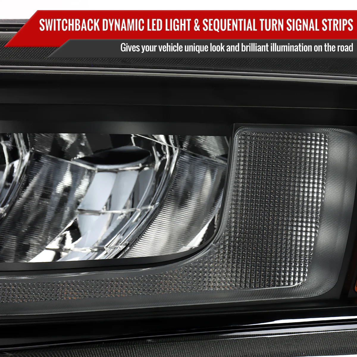 Spec-D Full LED Headlights Chevy Silverado 1500 (2019-2021) Sequential LED Black Housing w/ Clear or Smoked Lens - Image 11