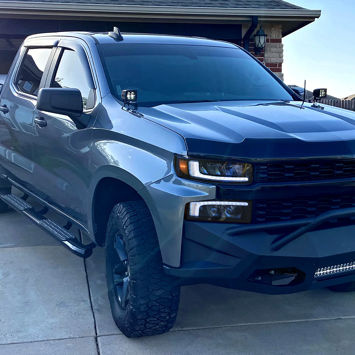 Spec-D Full LED Headlights Chevy Silverado 1500 (2019-2021) Sequential LED Black Housing w/ Clear or Smoked Lens - Image 5