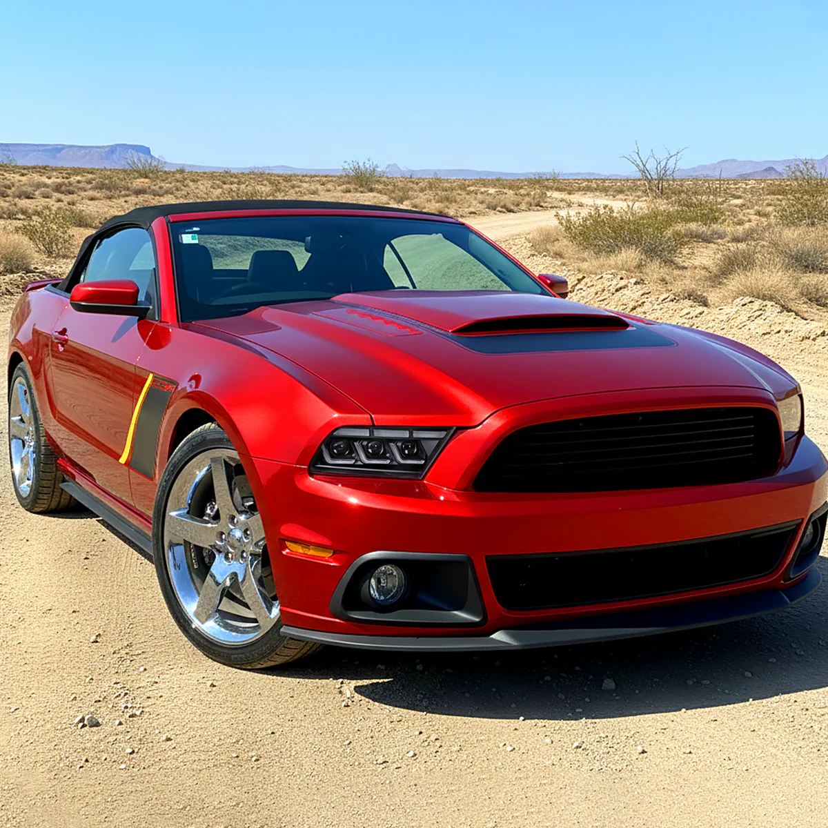 Spec-D Full LED Headlights for Ford Mustang S197 (2010-2014) S650 Style in a Black Housing w/ Sequential Turn Signals - Image 3
