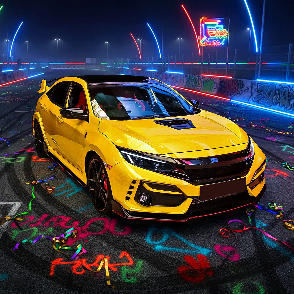 Spec-D Headlights Honda Civic FC/FK (2016-2021) Full LED or Halogen Projector With Sequential Turn Signal - Black or Chrome - Image 2