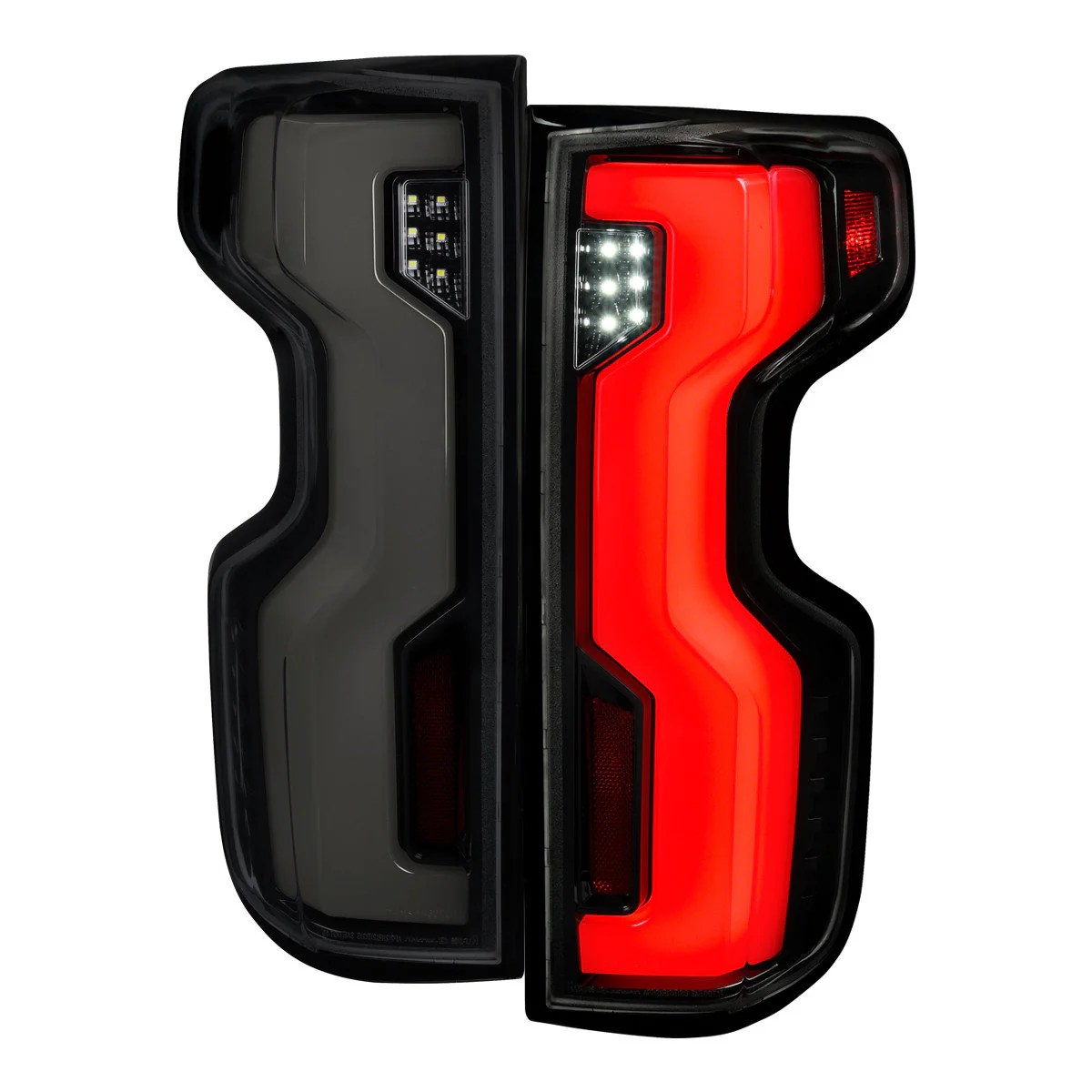 Spec-D Full LED Tail Lights Chevy Silverado 1500 (2019-2026) 2500HD/3500HD (2020-2023) with Switchback Sequential LED Turn Signal