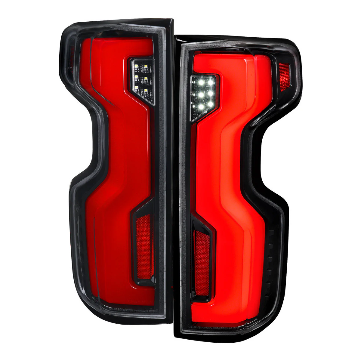 Spec-D Full LED Tail Lights Chevy Silverado 1500 (2019-2026) 2500HD/3500HD (2020-2023) with Switchback Sequential LED Turn Signal - Image 3