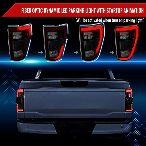 Spec-D Full LED Tail Lights Ford F150 (2021-2023) LED w/ Switchback Sequential Turn Signals - Image 22