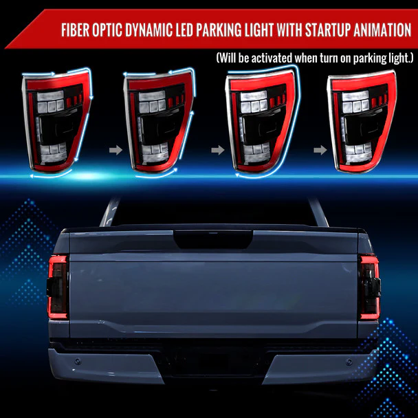 Spec-D Full LED Tail Lights Ford F150 (2021-2023) LED w/ Switchback Sequential Turn Signals - Image 31
