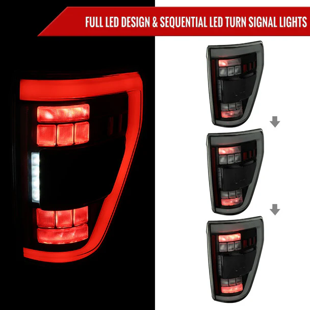 Spec-D Full LED Tail Lights Ford F150 (2021-2023) LED w/ Switchback Sequential Turn Signals - Image 40