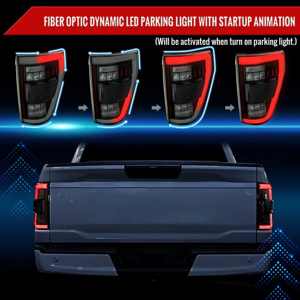 Spec-D Full LED Tail Lights Ford F150 (2021-2023) LED w/ Switchback Sequential Turn Signals - Image 41