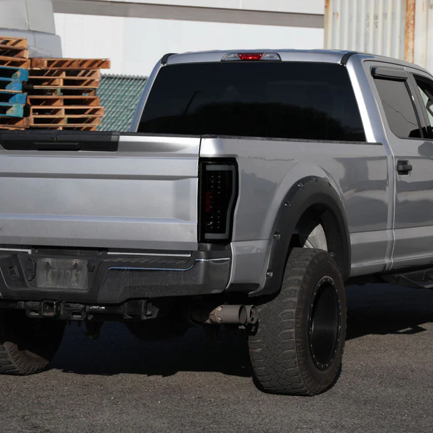 Spec-D Full LED Tail Lights Ford F250 F350 F450 F550 Super Duty (2017-2019) LED Bar - Black or Chrome - Image 10