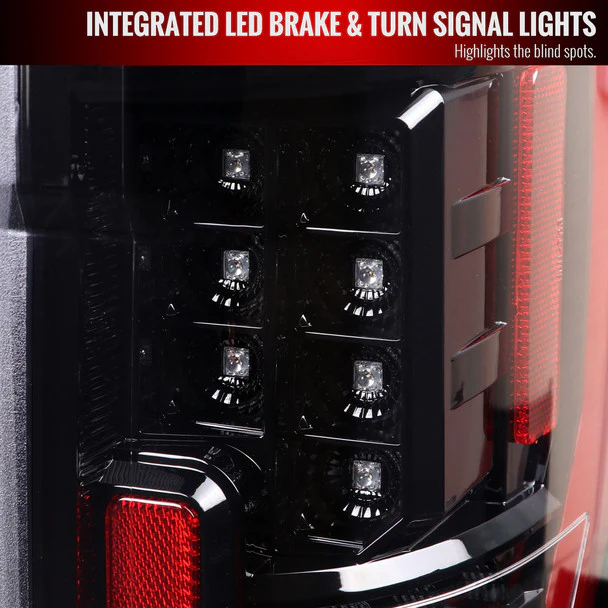 Spec-D Full LED Tail Lights Ford F250 F350 F450 F550 Super Duty (2017-2019) LED Bar - Black or Chrome - Image 13