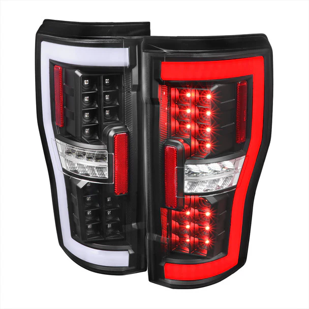 Spec-D Full LED Tail Lights Ford F250 F350 F450 F550 Super Duty (2017-2019) LED Bar - Black or Chrome - Image 31