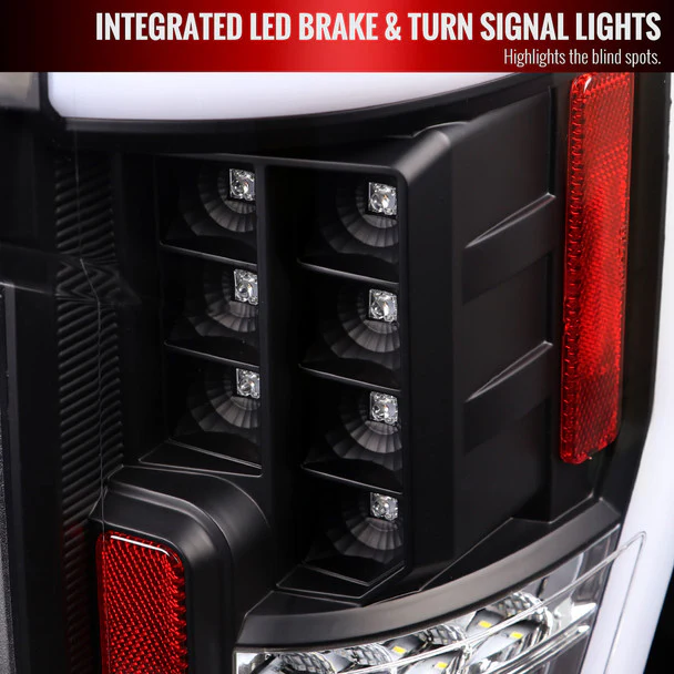 Spec-D Full LED Tail Lights Ford F250 F350 F450 F550 Super Duty (2017-2019) LED Bar - Black or Chrome - Image 34