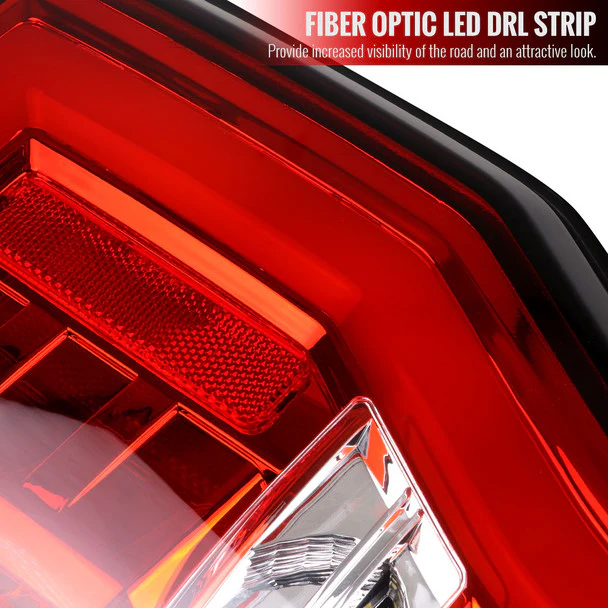 Spec-D Full LED Tail Lights Ford F250 F350 F450 F550 Super Duty (2017-2019) LED Bar - Black or Chrome - Image 54