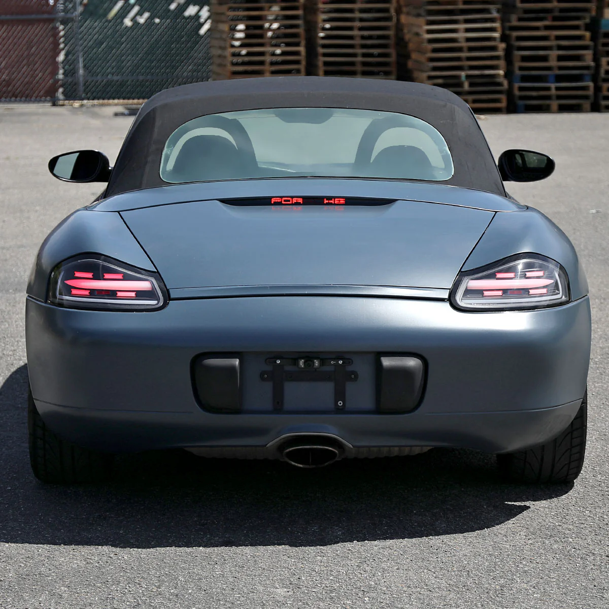 Spec-D Full LED Tail Lights Porsche Boxster 986 (1998-2004) Black Housing w/ White LED Bar - Image 12
