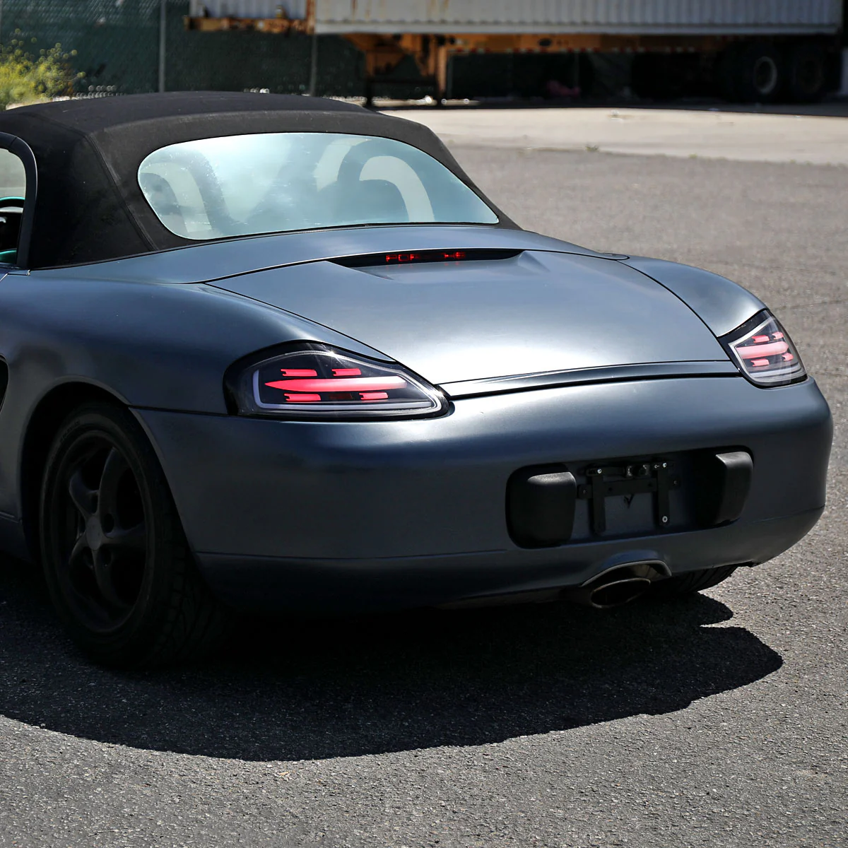 Spec-D Full LED Tail Lights Porsche Boxster 986 (1998-2004) Black Housing w/ White LED Bar - Image 13