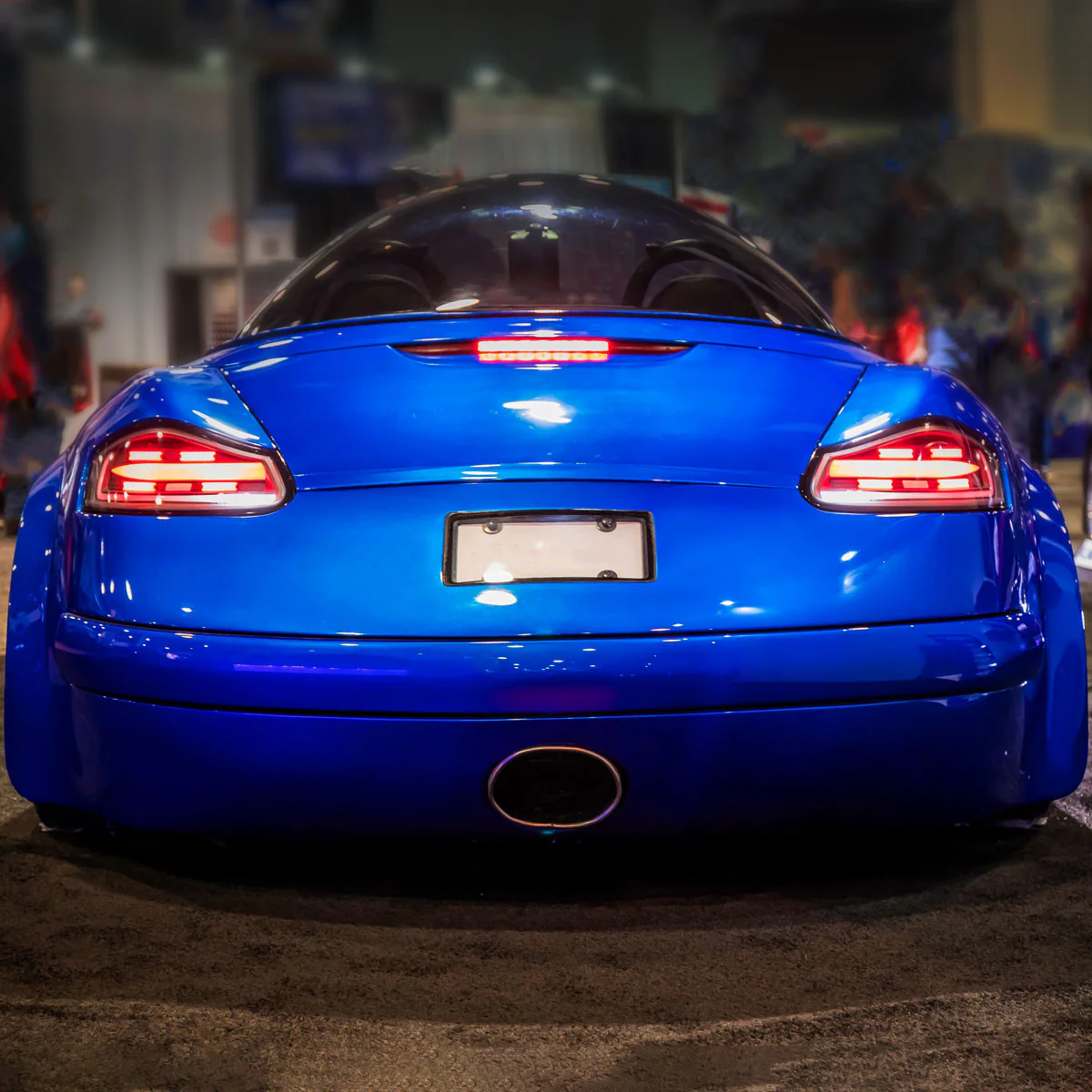 Spec-D Full LED Tail Lights Porsche Boxster 986 (1998-2004) Black Housing w/ White LED Bar - Image 3
