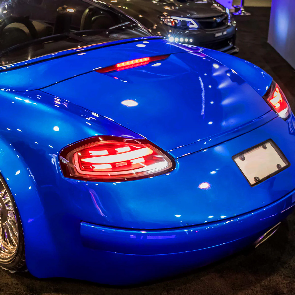 Spec-D Full LED Tail Lights Porsche Boxster 986 (1998-2004) Black Housing w/ White LED Bar - Image 4