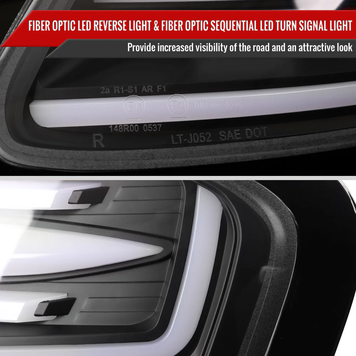 Spec-D Full LED Tail Lights Porsche Boxster 986 (1998-2004) Black Housing w/ White LED Bar - Image 7