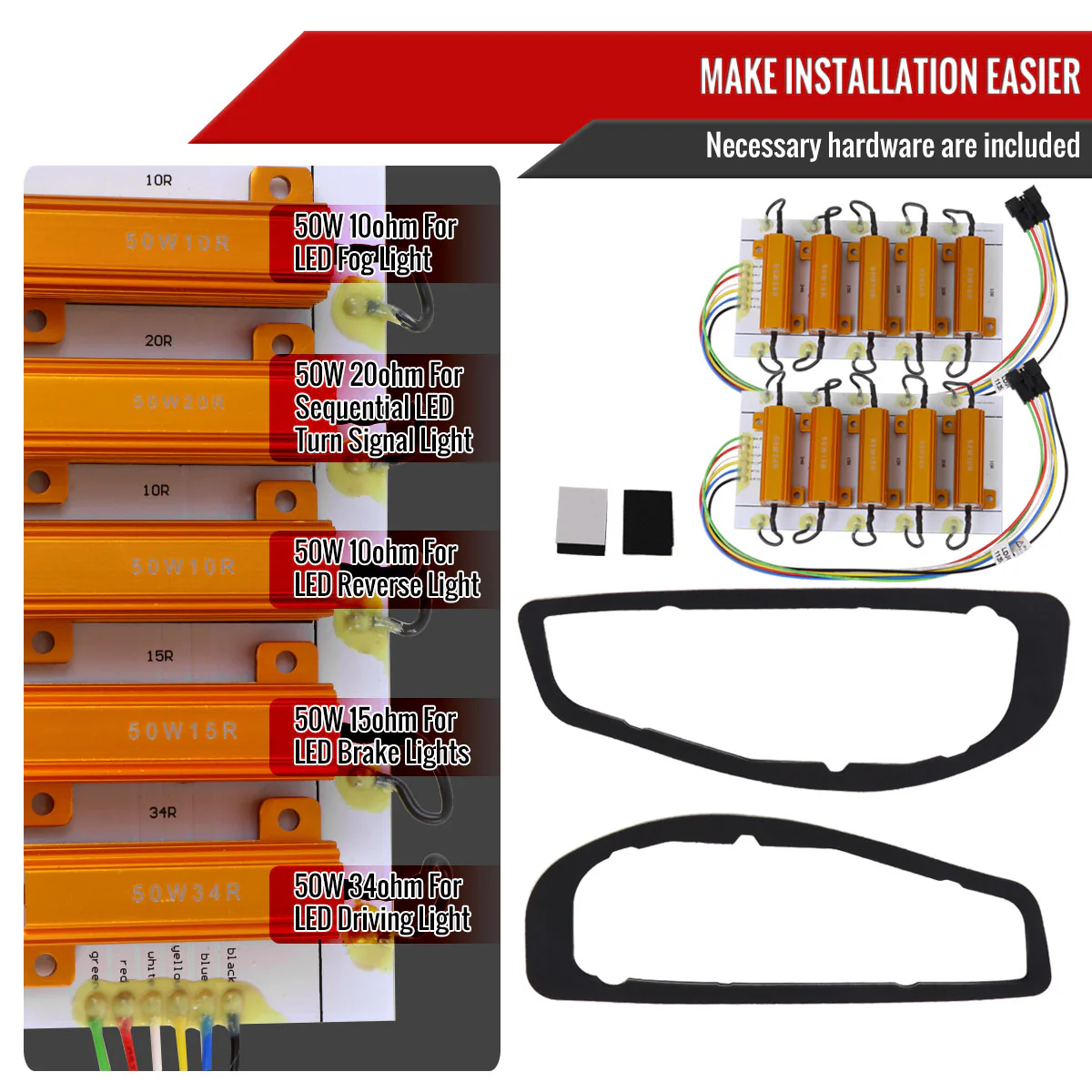 Spec-D Full LED Tail Lights Porsche Boxster 986 (1998-2004) Black Housing w/ White LED Bar - Image 9