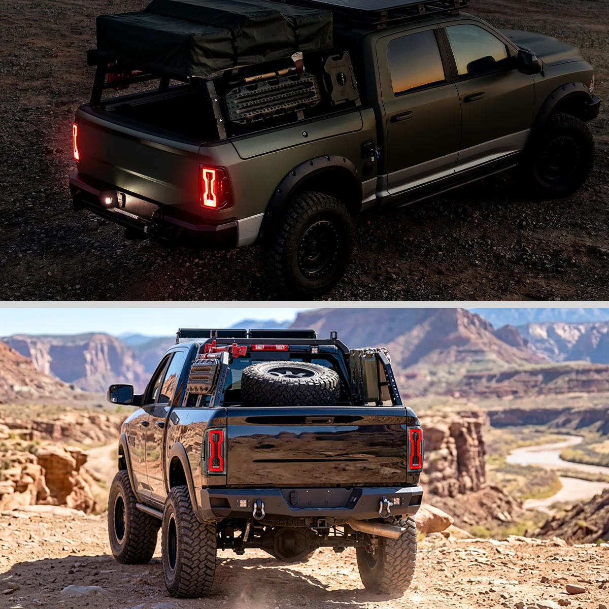 Spec-D Full LED Tail Lights Ram 1500 (09-18) 2500 3500 (10-18) C Bar or Figure 8 Style - Image 15