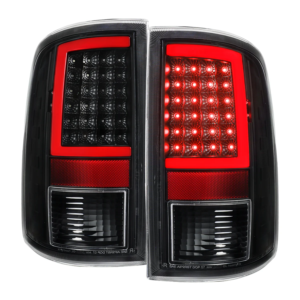 Spec-D Full LED Tail Lights Ram 1500 (09-18) 2500 3500 (10-18) C Bar or Figure 8 Style - Image 4