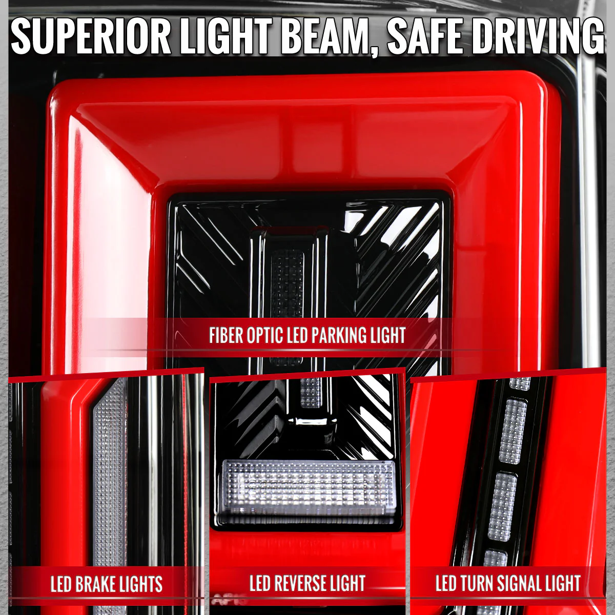 Spec-D Full LED Tail Lights Ram 1500 (09-18) 2500 3500 (10-18) C Bar or Figure 8 Style - Image 9