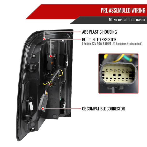 Spec-D Full LED Tail Lights Ram 1500 (2019-2024) With or Without Sequential Turn Signal - Image 20