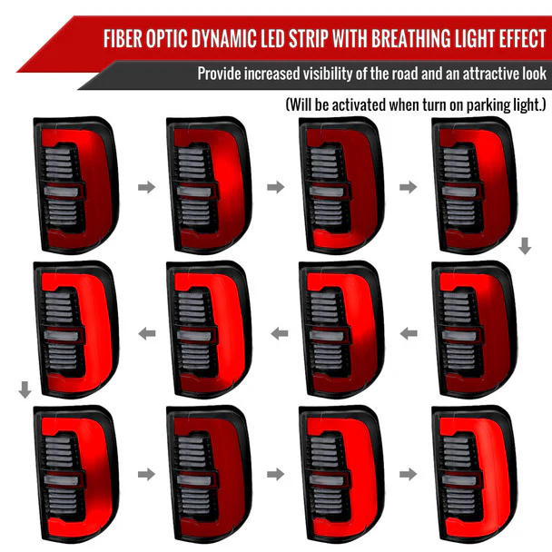 Spec-D Full LED Tail Lights Ram 1500 (2019-2024) With or Without Sequential Turn Signal - Image 47