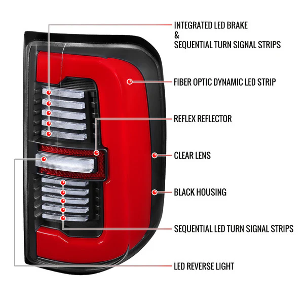 Spec-D Full LED Tail Lights Ram 1500 (2019-2024) With or Without Sequential Turn Signal - Image 52