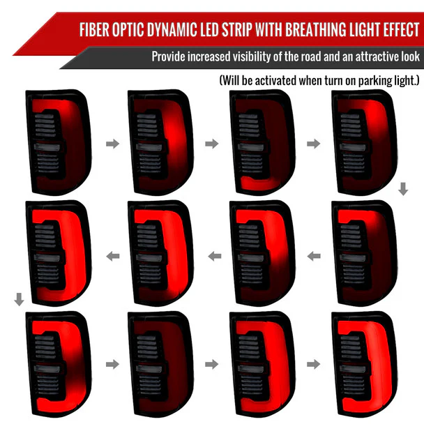 Spec-D Full LED Tail Lights Ram 1500 (2019-2024) With or Without Sequential Turn Signal - Image 61