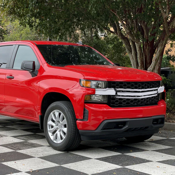 Spec-D Grill Chevy Silverado 1500 (2019–2022) Honeycomb Style - Gloss Black - Image 10