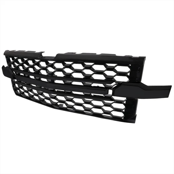 Spec-D Grill Chevy Silverado 1500 (2019–2022) Honeycomb Style - Gloss Black - Image 11